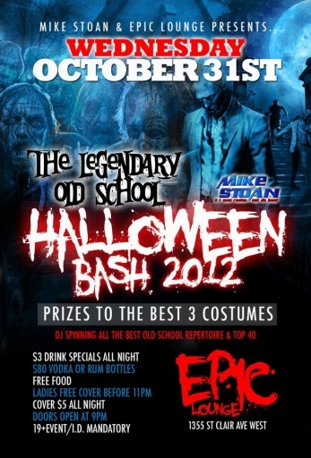 The Legenday Old School - Halloween Bash $3 Drinks $80 Bottles
